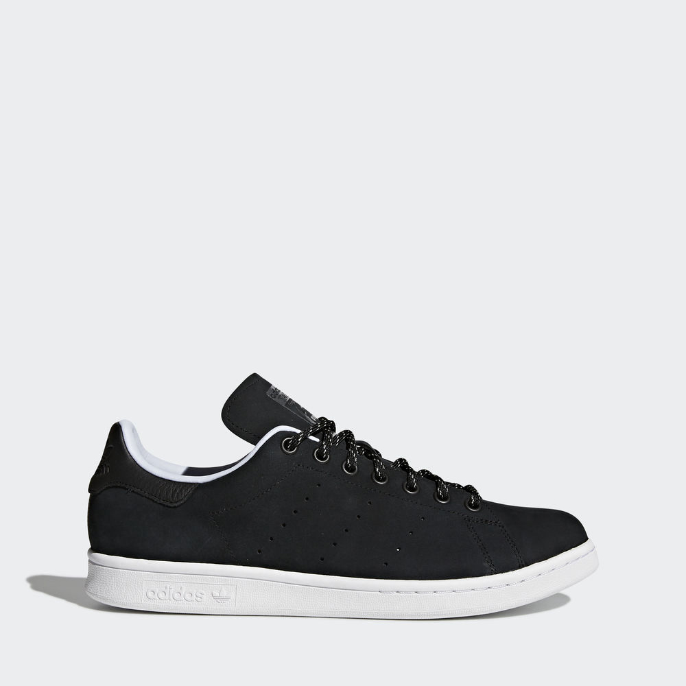 Adidas Stan Smith Wp - Originals ανδρικα - Μαυρα/Μαυρα/Κοκκινα,Μέγεθος: EU 36 – 54 2/3 (303ZXBDH)
